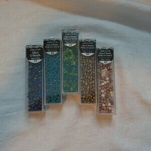 Cousin Bead Basics E-Beads 6/0 Assorted Colors 40g/1.41 oz Lot of 5